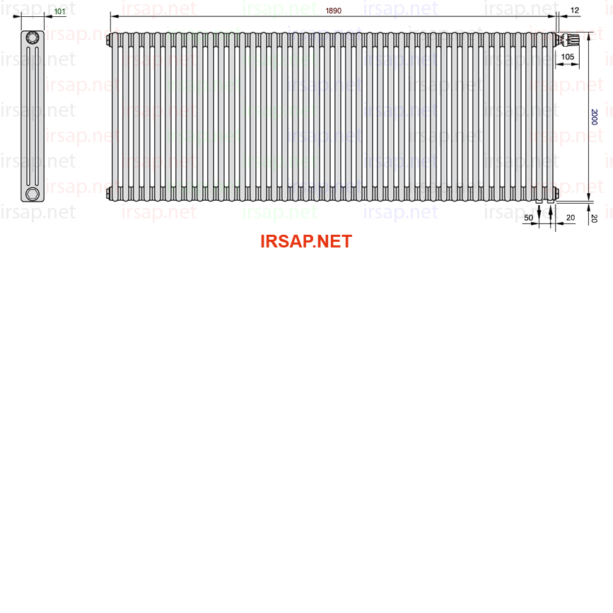Радиатор IRSAP Tesi 32000/42 T25 CL 01